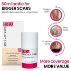 CICA Silicone Scar Cream – New & Old Scar, Stretch Marks & PIH Appearance Improvement - Medical-Grade Silicone with TECA, PASSIOLINE, Hyaluronic Acid & Panthenol - Supports Wound Healing - 50 ml