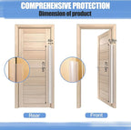 Finger Pinch Door Guard - Child Door Protector & Baby Proofing - 2 PCS Door Jam Shield Hinge Cover for 90 & 180 Degree Door Frames & Gates