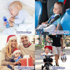 2-Pack Silicone Baby Teething Toys, TV Remote Teethers for 6-12-18 Months Infant, Fire Stick Remote Control Shape Baby Silicone Teethers, Chew Toys for Boys and Girls (New-F Black+R Purple)