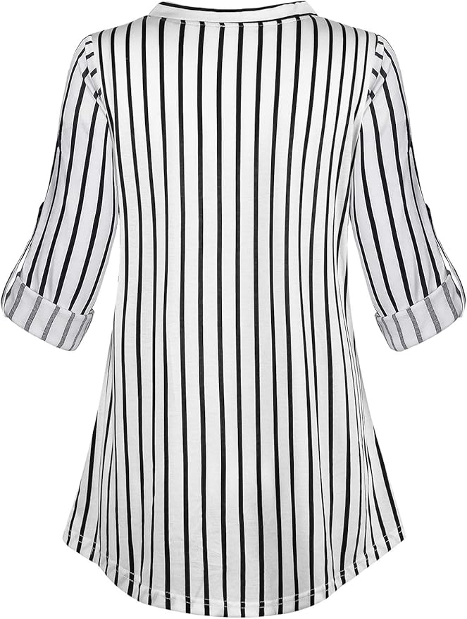 Joymom Maternity Rolled Long Sleeve Nursing Tops Tunic Blouses Breastfeeding