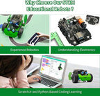 Q-Scout STEM Projects for Kids Ages 8-12, Coding Robot, Learn Robotics, Electronics and Programming Based on Scratch, Arduino and Python, Learning & Education Toys, Gifts for Boys and Girls