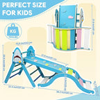 Pikler Triangle Set, Climbing Toys for Toddlers 1-3 Inside with Cushion,9 in 1 Toddler Climbing Toys Indoor, Montessori Foldable Wooden Pikler Triangle Set for Kids 1-3，Gift for Boys and Girls