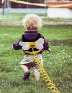 Toddler Harness with Anti Lost Wrist Link - Cute Children Leashes, Yellow Bees Baby Traction Safety Rope Leash with Key Lock Design, for Boys/Girls Walking Assistant