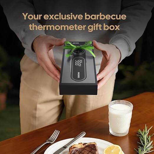 0.5 Seconds Rechargeable Instant Read Meat Thermometer for Cooking, INKBIRD Digital Food Thermometer with VA LCD Screen -58.0℉~572℉ Waterproof Kitchen Thermometer with Magnet, Candy Grill BBQ Frying