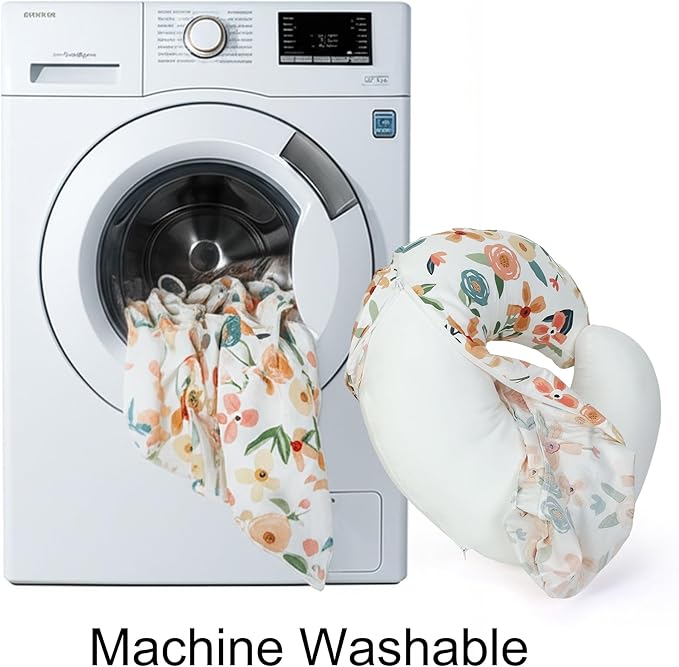 Nursing Pillow,Breastfeeding Pillows for Mom, Easy Clean Removable Cover, Breast Feeding Pillow with Breathable Filling, Tummy Time, Sitting Support (Animals)