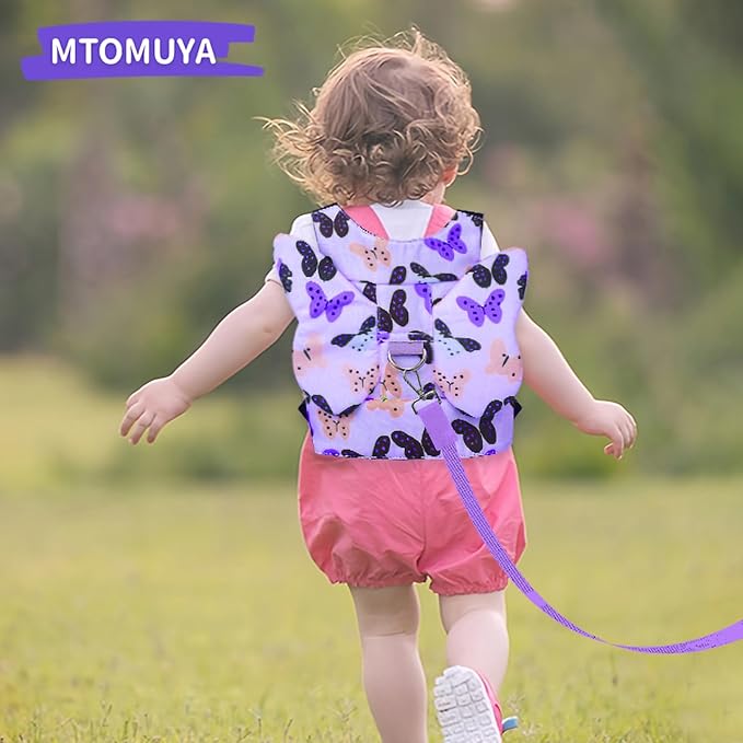 Toddler Harness with Anti Lost Wrist Link - Baby Safety Leash for Kids for Travel for Crowded Parks, Airports