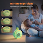 White Noise Machine Portable Sound Machine with 22 Soothing Sounds for Kids Adults, 4 Modes Night Light,3 Sleep Timer,Sound Therapy for Home Office Travel,Green