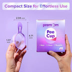 Premom 2 Urine Cups for Ovulation & Pregnancy Tests: Reusable & Collapsible Pee Cups for Home Fertility Testing | Easy to Use & Clean - Essential Kit for Women with Urine Sample Detection