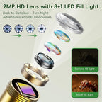 Borescope Camera Toy with Light for Kids - STEM Science Educational Toy for 4 5 6 7 8 9 10 Years Old Boys Girls Birthday Gift, Snake Scope Camera for Outdoor Camping Nature Exploration