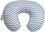 LAT Nursing Pillow for Breastfeeding,100% Cotton Removable Cover,Ergonomic Breast Feeding Pillows for Mom and Baby,Machine Washable(Blue Wave)
