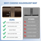 Baby Play Mat for Floor,1.3" Thick Elasti-Foam 74×50 Playpen Mat for Toddlers Infant kids,Water-Repellent Soft Coral Velvet for Tummy Time, Non-Slip Backing for Crawling,Tatami Style(Dark Brown)