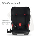 UPPAbaby Alta V2 High Back Booster Seat/Seven-Position, Active Support Headrest for Growing Children/SecureFit Integrated Belt Guide + Positioner/Cup Holder Included/Jake (Black Mélange)