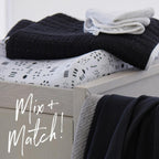 HonestBaby unisex-baby Fitted Crib Sheets Set Standard Mattress, 100% Organic Cotton Baby Boys, Girls, Neutral, 1 Pack - Blue Painted Buffalo Check, One Size