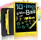 Sketch Pads for Drawing Kids, LEYAOYAO LCD Writing Tablet with Protect Bag Etch a Pads,Colourful Screen Draw Pad Draw Board,Birthday Gifts for 3 4 5 6 Year Old Girls(Yellow,10-Inch)