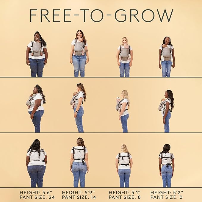 Baby Tula Breathable Mesh Panel Free-to-Grow Baby Carrier - Adjustable, Comfortable, Newborn to Toddler Carrier - Ergonomic Fit for 7lbs to 45lbs - Back & Front Carry Options - Urbanista (Black)