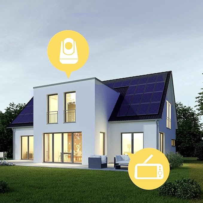 2025 Upgraded Baby Monitor with Night Lamp, 5'' IPS Screen Video Baby Monitor with Pan-Tilt-Zoom Camera No WiFi, HD Night Vision, 2-Way Talk, Lullaby Player, 4500mAh Battery (BBM-006)