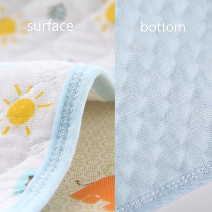 MBJERRY Waterproof Changing Pads Portable - Breathable Leak Proof Mattress Pad Protector Baby Changing Mat for Toddler, Kids Pack of 3 (XL (27.5 x 41.3 Inch))