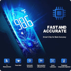 No-Touch Thermometer for Adults and Kids, Accurate Digital Baby Thermometer, Fever Alarm & Silent Mode, 2 in 1 Forehead & Object Mode