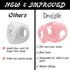 Door Knob Safety Cover for Kids - 5 Pack - Baby Proof Door Knob Covers - Door Locks for Kids Safety Child Proof (Pink)