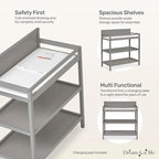 Dream On Me Jax Universal Changing table, Storm Grey