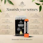 Nasal Inhaler Stick Immune Inhaler, Nose Inhaler Stick, Essential Oil Inhaler, Aromatherapy Nasal Inhaler for Immune Boost, Respiratory Health And Wellness - Portable Nasal Stick Inhaler for Adults