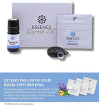 Essence Nasal Diffuser Ring Try-All Sample Pack - 20 Essential Oil Nose Ring Inhalers for Focus, Calm & Mood Support - Find Your Signature Wearable Aromatherapy Scent for Travel, Work & Self-Care