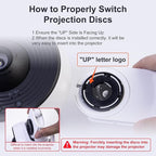 Planetarium Projector Pro for Bedroom, 13 in 1 Star Projector Galaxy Light, Ceiling Night Light Milky Way Mood Lighting with Timer, LED Space Galaxy Lamp Bedroom Room Decor for Adults Kids - White