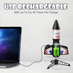 Rocket Launcher for Kids, Self Launching Motorized Air Rocket Toy, Outdoor Toys for Ages 8-12, Model Rockets with Parachute Safely Land, Spaceship Launch up to 200 ft Birthday Gifts for Boys