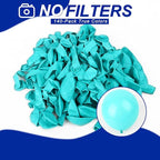 140pcs Cyan Blue Round Balloons Different Sizes 18 12 10 5 Inch Latex Balloons for Arch Decoration Party Balloon Kit for Graduation Birthday Party Wedding Balloon Baby Shower Decoration