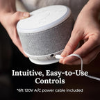 Yogasleep Dohm Nova White Noise Sound Machine, Better Sleep for Babies & Adults. Includes Night Light, 10 Fan Speeds & Calming Pink Noise for Louder Noise Masking. Noise Canceling for Office Privacy.