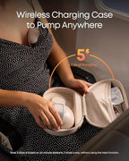 eufy Security Heated Wearable Breast Pump S1 Pro, Slim Hands-Free with Industry-Leading HeatFlow Tech, Wireless Charging Case, App-Controlled OptiRhythm, Hospital-Grade Suction, in-Bra Use