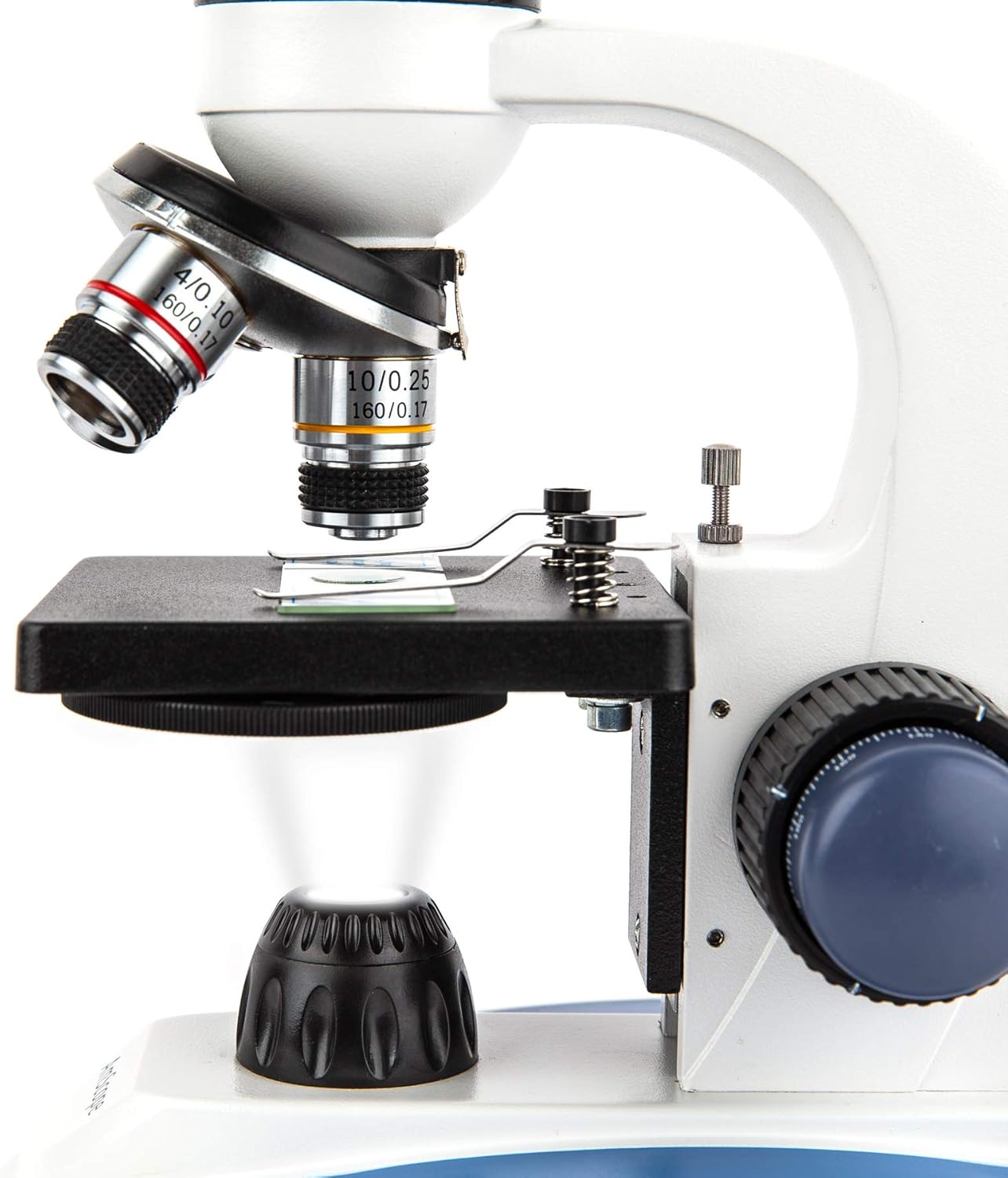 AmScope M158C-SP14-WM-E 40X-1000X Biology Science Metal Glass Student Microscope with USB Digital Camera, Slide Preparation Kit and Book