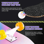 Skateboard,31 x 8 Inch Complete Skateboard, 8-Layer Maple Wood Deck Double Kick Standard Skateboards for Kids, Teens, Adult, Beginner