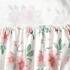 Pack n Play Stretchy Fitted Playard Sheet Set BROLEX 2 Pack Portable Mini Crib Sheets,Convertible Playard Mattress Cover,Ultra Soft Material,Pink Blossom