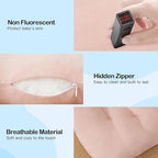 Baby Lounger for Newborn, Bionic Design Baby Lounger, Soft Organic Cotton Breathable Lounger for Infants 0-18 Months (Pink)