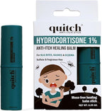 quitch Hydrocortisone Healing Balm, Eczema Cream for Kids Stick, Psoriasis Relief Treatment, Anti Itch Maximum Strength, Healing Ointment, Rash, Dry Skin Treatment for Skin, Avocado Oil Squalane