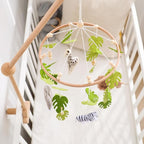 EERKEOD Baby Crib Mobile Baby Nursery Mobile Handmade Felt Forest Animal Mobile for Baby Boys and Girls Woodland Nursery Decor for Infant Bedroom Hanging Gender Neutral Baby Stuff