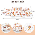 Pea Pod Infant Car Seat Insert with 3 Strap Covers, 3 in 1 Reversible Rainbow Baby Car Seat Head Support for Newborn, 3D Soft Minky Carseat Cushion for Preemie to Infant, Stroller, Swing, Bouncer