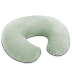 Nursing Pillow with 2 Covers, Feeding Pillows for Breastfeeding, Baby Nursing Pillow with Cooling Cotton, Machine Washable (Jersey, Pale Green)