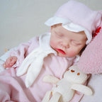 Lifelike Reborn Baby Dolls - 18 Inch Realistic Newborn Baby Dolls Girl, Full Silicone Baby Doll Real Baby Reborn Gift with Accessories for 3+ Years Old Kids