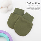 BQUBO 6 Pairs Newborn Baby Boys Girls Mittens 0-6 Months Unisex-Baby Infant Mittens Elastic No Scratch Wrist Gloves