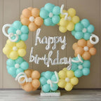 140pcs Cyan Blue Round Balloons Different Sizes 18 12 10 5 Inch Latex Balloons for Arch Decoration Party Balloon Kit for Graduation Birthday Party Wedding Balloon Baby Shower Decoration