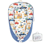 KISS GOLD Baby Lounger - Breathable Soft Cotton Cover Baby Lounger Nest, Babies Essentials Gifts, Portable Lounger for Baby Tummy Time Floor Playing Seated Support for Home and Travel