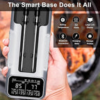 Dual-Probe Wireless Meat Thermometer for Grilling, Smoking, BBQ - Bluetooth Enabled Smart Grill Thermometer with 2 Probes, Digital Food Thermometer, 800ft Long Range,Cooking Thermometer for BBQ/Grill