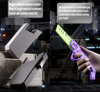 Carrot Radish Catapult Knife- Stress Relief Fidget Toy with Decompression Features - 3D Printed Practice Prop EDC Purple Green PUGR-N1