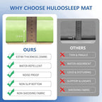 Play Mat for Babies Toddlers,1.3" Thick Elasti-Foam Anti-Fall Cushion Mat for Kids Room,28×72 Bedroom Bedside Rugs,Water-Repellent Soft Coral Velvet(Light Green)