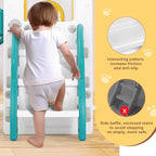 JOYLDIAS 9 in 1 Toddler Slide, Toddler Playground with Double Slides, Climber,Basketball Hoop,Tunnel, Telescope, Storage Space and Non-Slip Step, Indoor Outdoor Backyard Playset for Toddlers Age 1-3+