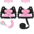 Accmor Toddler Harness Leashes + Anti Lost Wrist Link, Cute Kids Harness Child Leash for Girls, Adorable Child Anti Lost Leash Baby Walking Harness Belt Strap Protector for Outdoor Travel