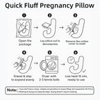 Pregnancy Pillow for Sleeping, SEEDNUR Maternity Pillow Support for Back, Legs, Belly, HIPS, Pregnancy Body Pillow with Detachable & Adjustable Cover, Pregnancy Pillow for Women Relieve Fatigue & Pain