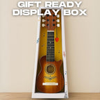 23" Acoustic Guitar, Kids 6 String Toy Guitar - Realistic Steel Strings - Beginner Practice First Musical Instrument for Children, Toddlers (Brown)